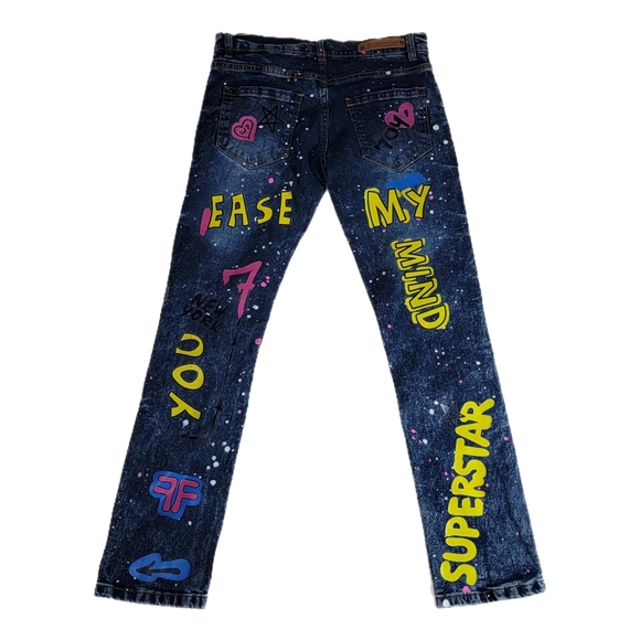 Evolution in Design Girls Blue Jeans Stretch Size 16 Girl Regular Length - Picture 2 of 9